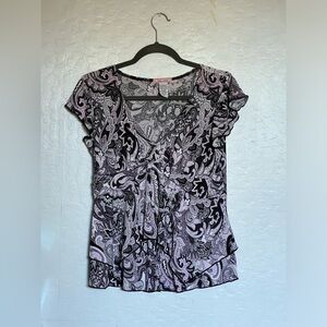 Vintage Purple Paisley Top